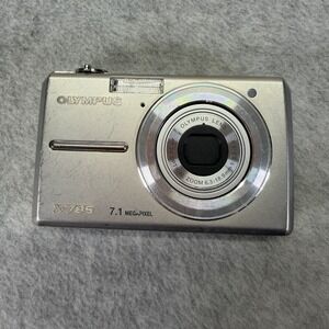 Olympus Digital Camera X-785 7.1MP Silver Untested For Parts No Battery